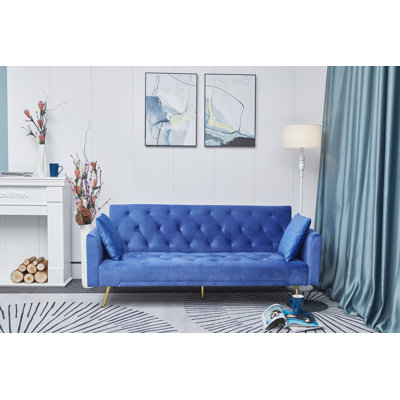 Twin 71'' Velvet Tufted Sofa