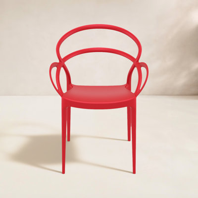 Farrah Stacking Patio Dining Armchair
