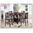 Round Counter-Height Dining Table With Shelves, Solid Wood Finish For Compact And Stylish Dining