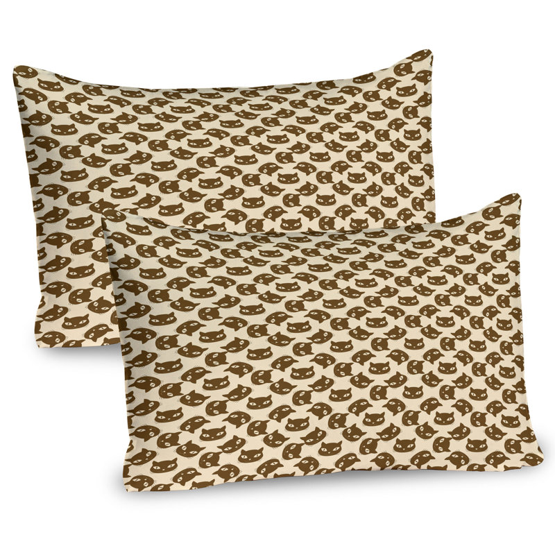 Ensemble de 2 taies décoratives pour chat Ambesonne, L 36 po x H 20 po