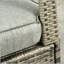 Fauteuil inclinable d'extérieur en rotin avec coussins moelleux Outsunny