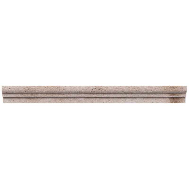 Dallas 12" x 1" Matte Resin Chair Rail Tile Trim in Tan, Palatino