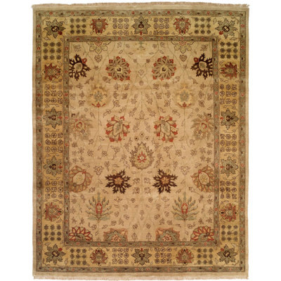 Cabo Wool Oriental Area Rug in Ivory