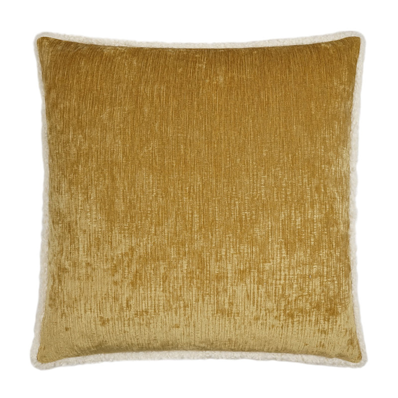Kinney Pillow Cover & Insert, Gold, Square 24"