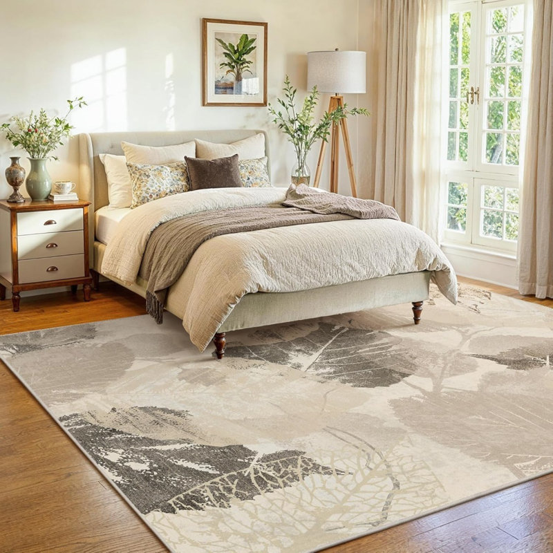 Floral Machine Tufted 160cm X 230cm Area Rug