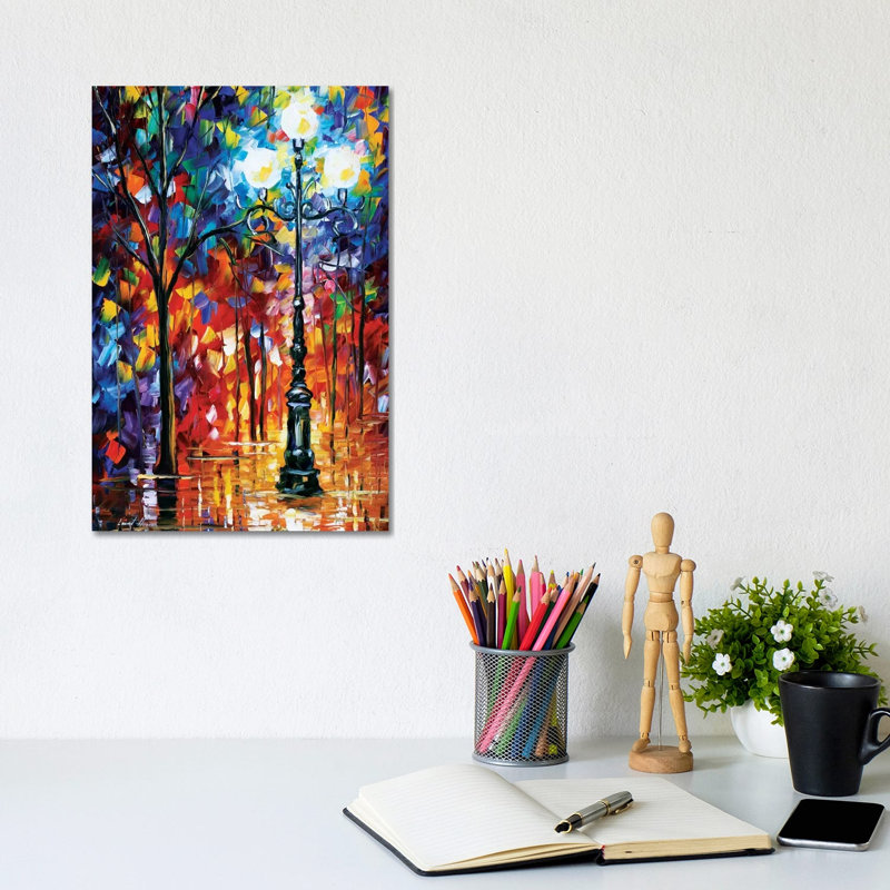 Light In The Alley by Leonid Afremov - Painting on Canvas, Wrapped Canvas, 66.04 cm H x 45.72 cm W x 3.175 cm D