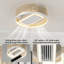 Nubble 20" Boho Caged Ceiling Fan with Lights Flush Mount, Low Profile Rattan Ceiling Fans