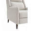 Fauteuil inclinable manuel à dossier poussoir en tissu texturé à dossier haut-1207950731