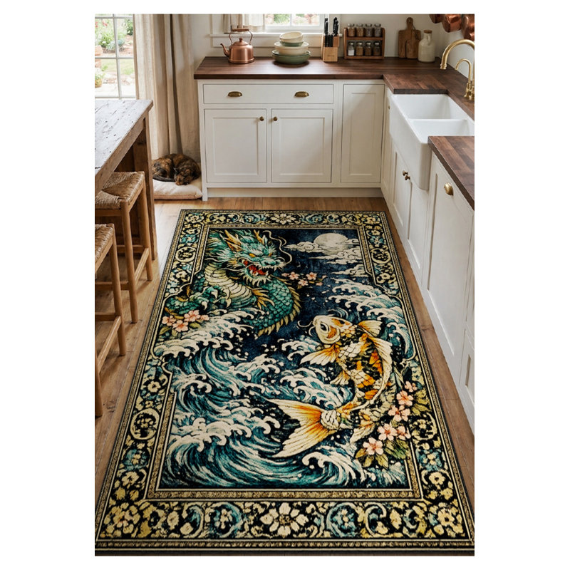 Tapis tissé à la crème Mosso, 4'7" x 6'7"