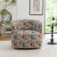 Fauteuil demi-tonneau pivotant rembourré Bryonie