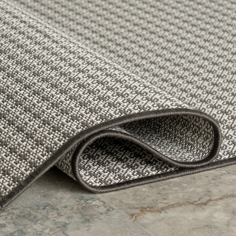 Tirzah Modern Indoor/Outdoor Rug, Rectangle 9'6" x 12'