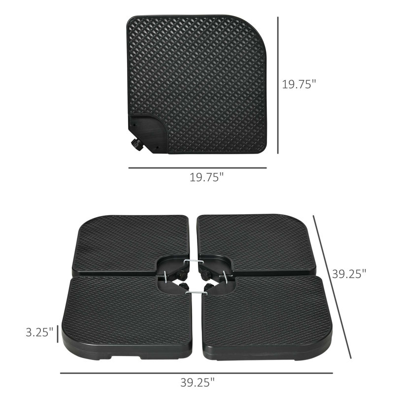 Versatile Patio Umbrella Base Weights for Stable Outdoor Shade