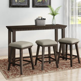 Ensemble de table de pub multifonctionnel 4 pièces Kristel