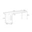 Bureau rectangulaire en bois massif noir-660821980-660821953