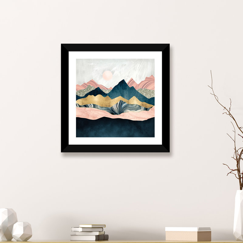 « peluchey peaks » par spacefrog designs-print, H 16 po x l 16 po x P 1 po, Papier avec cadre noir