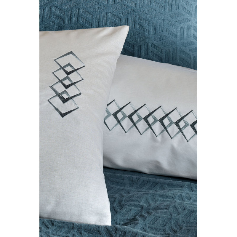 Ensemble de housse de couette 100% coton 6 pièces Rochdale, Bleu