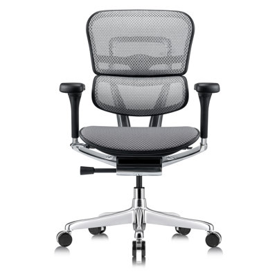 Tempur-Pedic Ergohuman GEN2 Mid Back Ergonomic Office Chair with Tempur-Pedic Seat, Adjustable Arms, Seat Height, Tilt Lock and Lumbar Support, Mesh Back