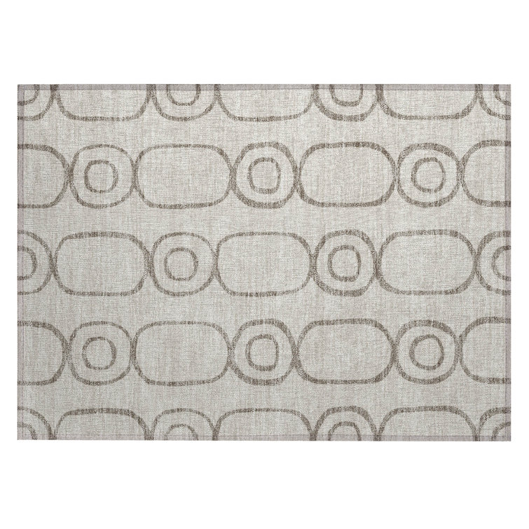 Machine Washable Indoor/Outdoor Dyar ACN2344 Geometric Rug