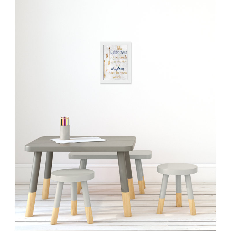 Impression sur papier pour enfants, H 14 po x l 10 po x P 0,6 po, Encadré plat blanc