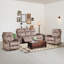 Ensemble de salon inclinable 3 pièces avec deux fauteuils électriques et canapé manuel-918644945