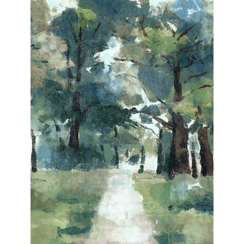 «Moody Blue Forest with Path», reproduction sur toile tendue, H 16 po x l 12 po