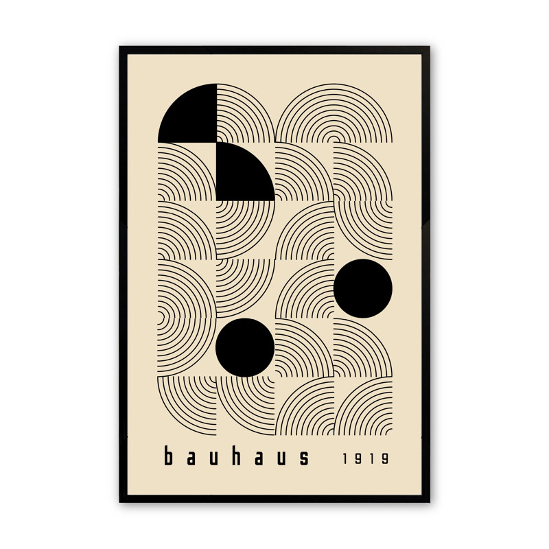 2 pièces Petrik Bauhaus 1919, Noir satiné, H 24 po x l 36 po