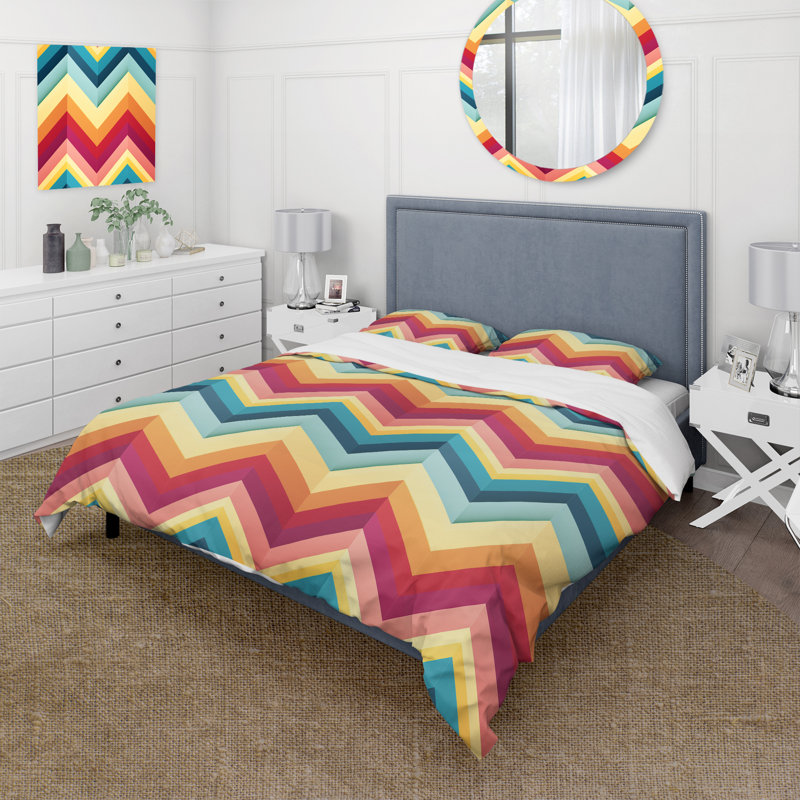 Ensemble de housse de couette Popart, Housse de couette simple + 1 taie décorative stan