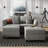 Manusite Convertible Modular Sectional Couch With Reversible Storage Chaise-780328989