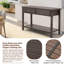 Console d'extérieur avec tiroirs Buffet de rangement pour bar et patio 45 po.