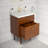 Brandy  Vanity in Honey Walnut with Satin Gold Single Faucet-1225114282