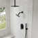 Pressure-Balanced Shower System, Ceiling Mount Dual Showerheads with Handheld SHower Spray