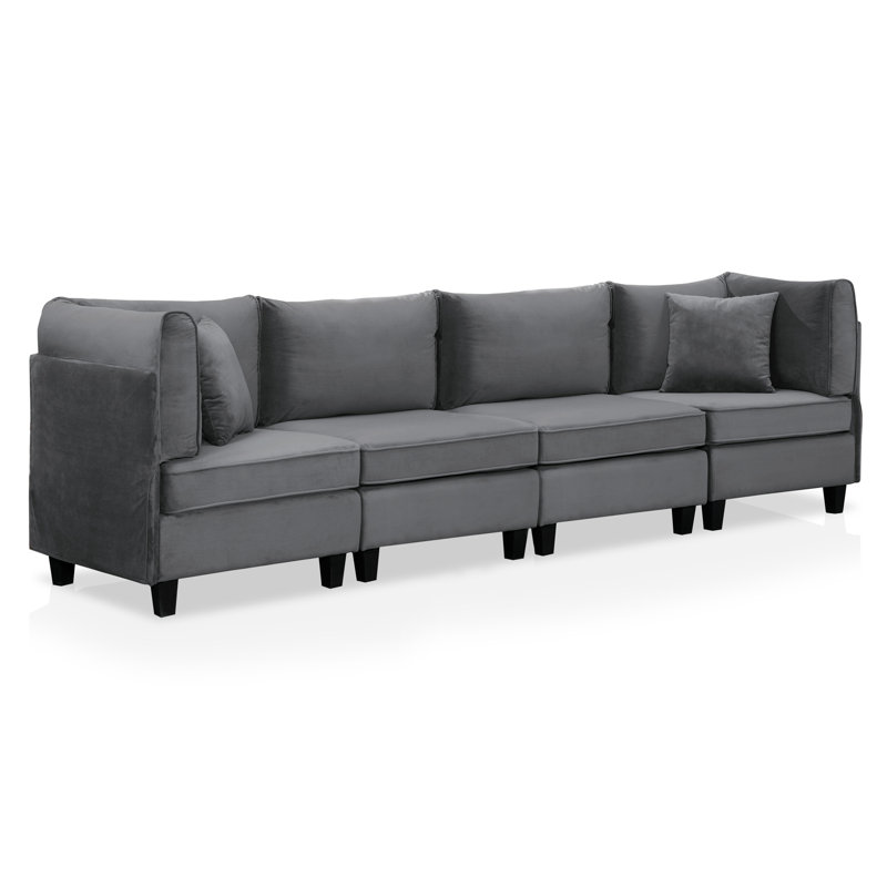 Timea 120'' Round Arm Modular Sofa