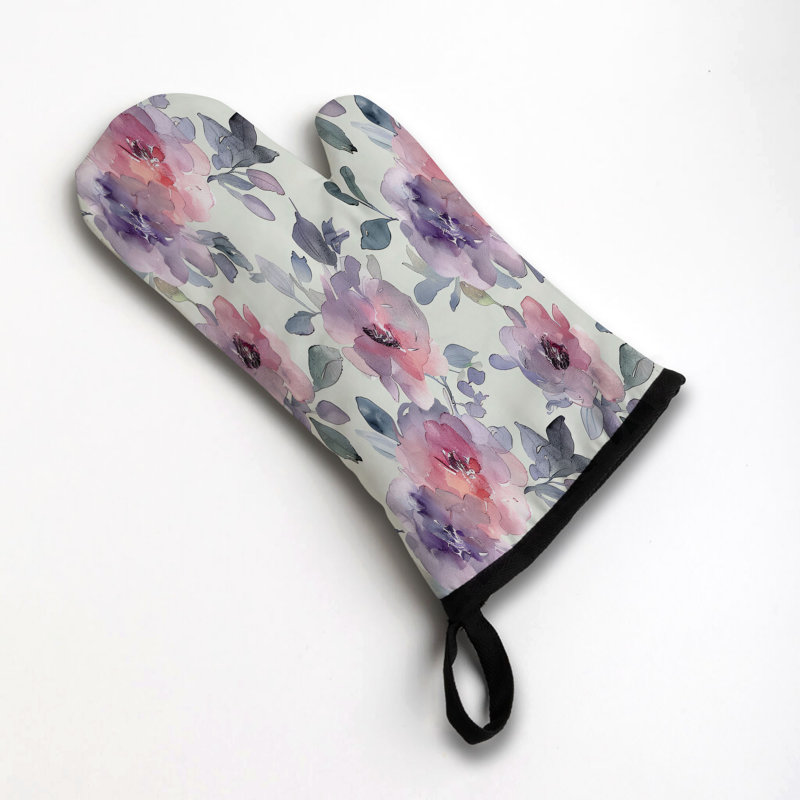 Blooming Fields Oven Mitt Cotton Twill