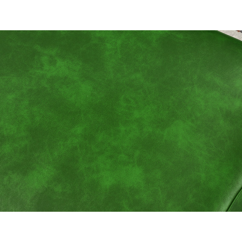 4 - Piece Faux Leather Upholstered Sectional, Green Faux Leather