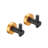 2 Pieces J-Hook Round Base Wall-Mount Robe/Towel Hook In Black Gold-119559645