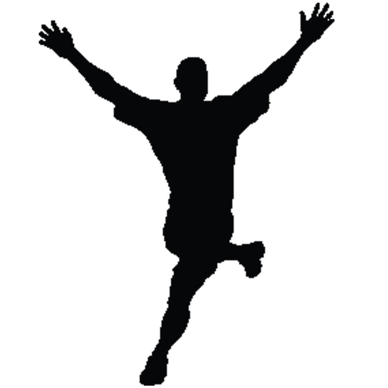 Sports Non-Wall Damaging Wall Decal, 36" H x 27.5" W