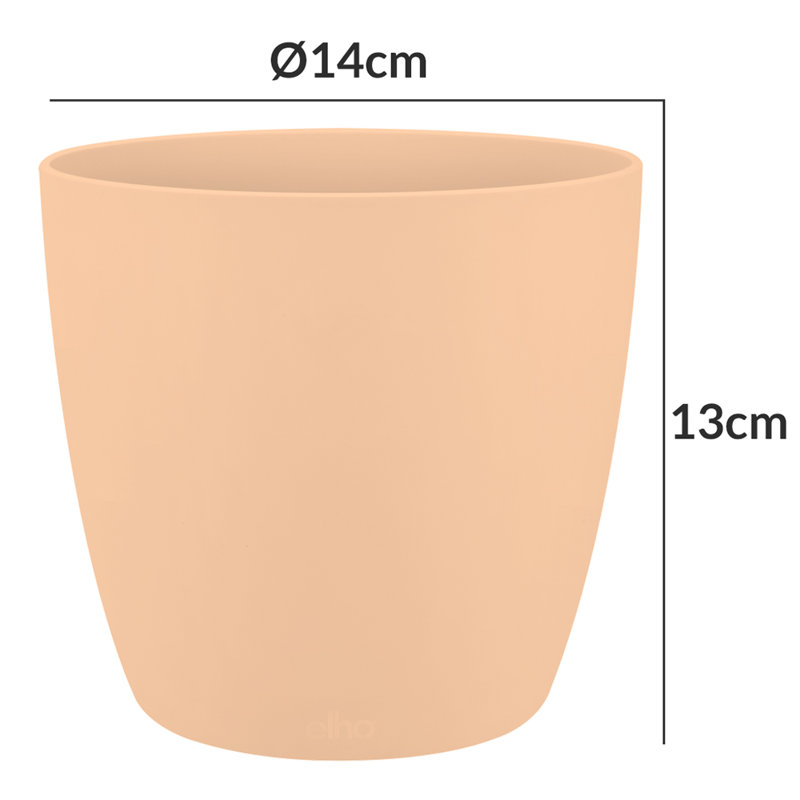 Pot Planter, 14cm H x 13cm W x 13cm D, Nude