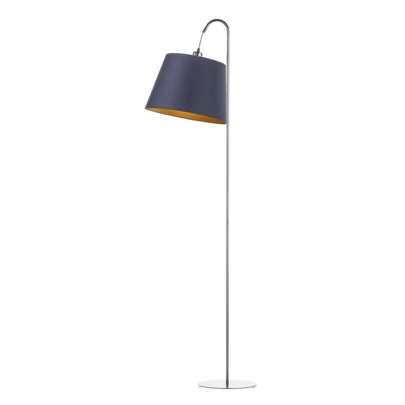171 H cm Task Floor Lamp, Navy Blue/Gold, Grey