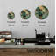 Horloge murale en verre trempé forêt-943960589-943960591