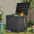 Edrosie Inc 22'' W 31 Gallons Water Resistant Resin Lockable Deck Box-101872827