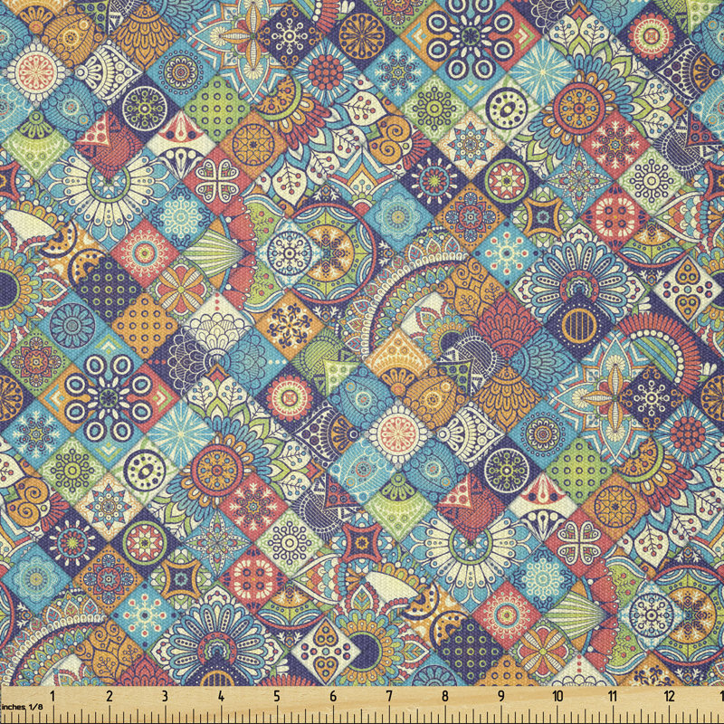 Chyana Ornamental Floral Folk Art Multi-Purpose Fabric