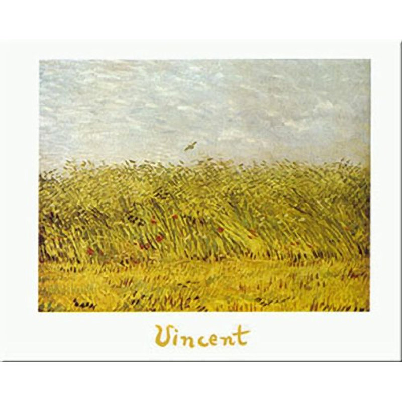 Impression d’art graphique sur papier, "the Wheat Field" par Vincent Van Gogh