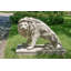 Ensemble de statue de jardin symétrique 2 pièces Lions