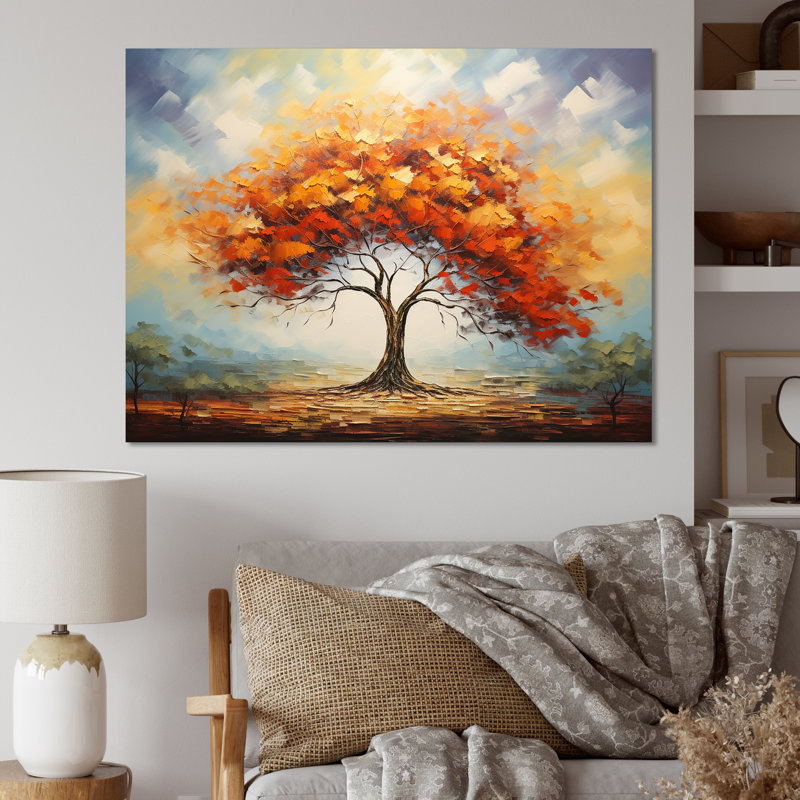 Arbre africain africain Spirit of the Wild 1 - Décoration murale arbre africain, Toile tendue, H 34 po x l 44 po x P 1,5 po