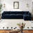 Modern Chenille Loveseat Sofa Couch With Ottoman-506217868-506217871