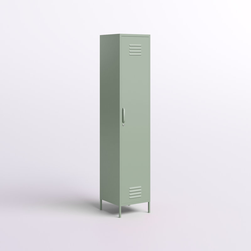 Armoire de rangement à 4 tablettes Gioia, Vert pâle