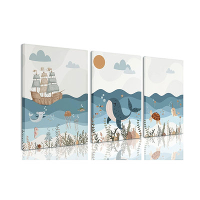 3 Piece Wrapped Canvas Print