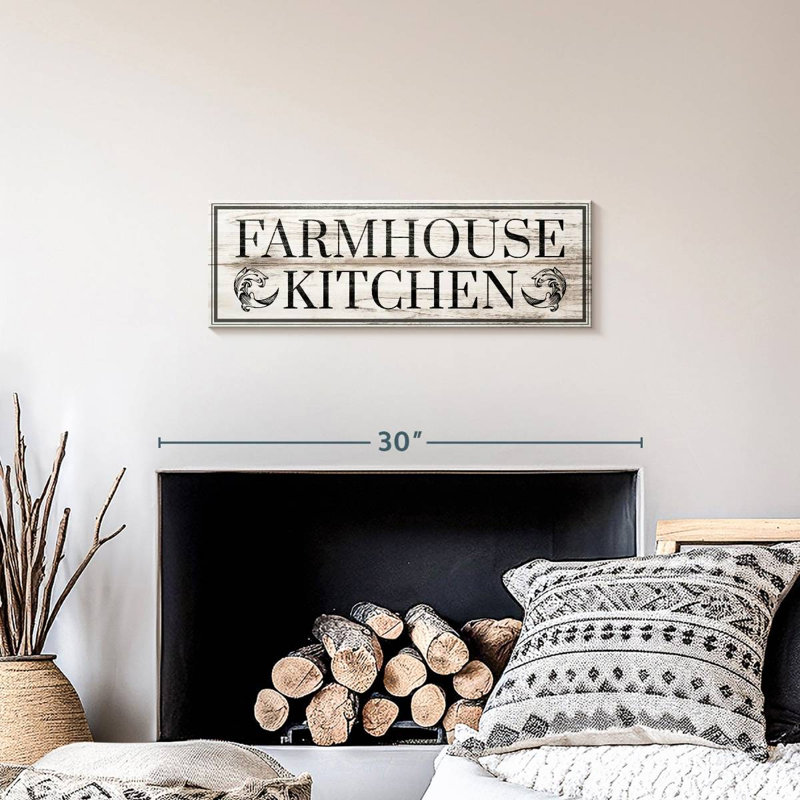 «Farmhouse Kitchen», impression sur toile, H 24 po x l 8 po x P 1 po