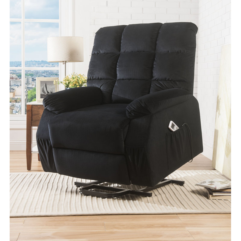 Fenmore Massage Chair, Black Velvet