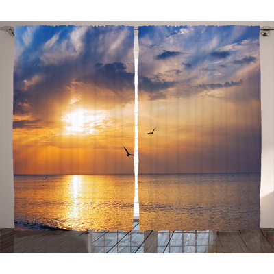 Leisha Semi Sheer Curtain Pair